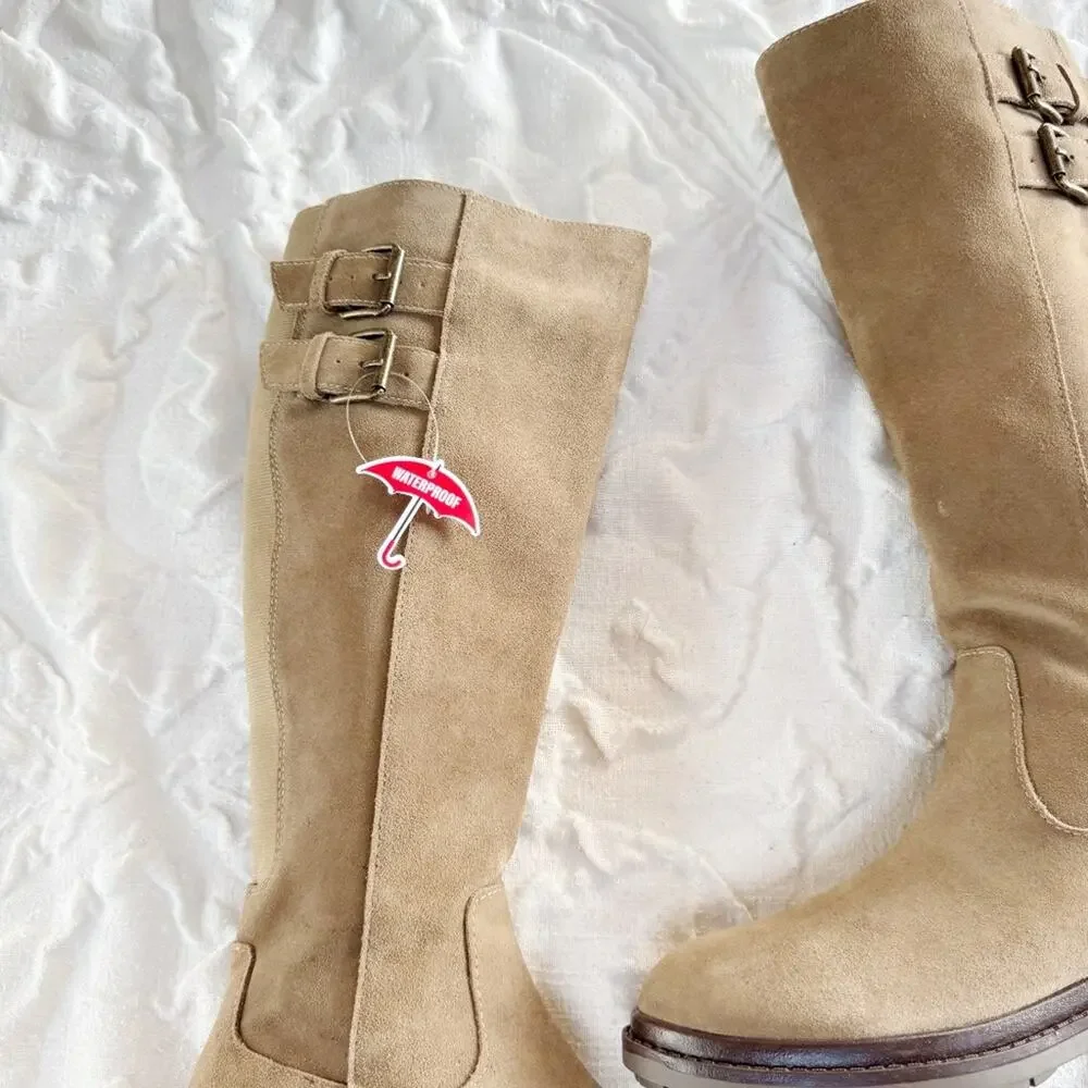 Blondo Reagan Waterproof Knee High Lug Boot Size 6.5 New